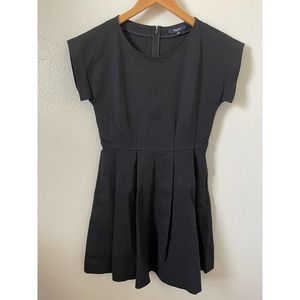 Madewell Dress Matinee Black Short Sleeve